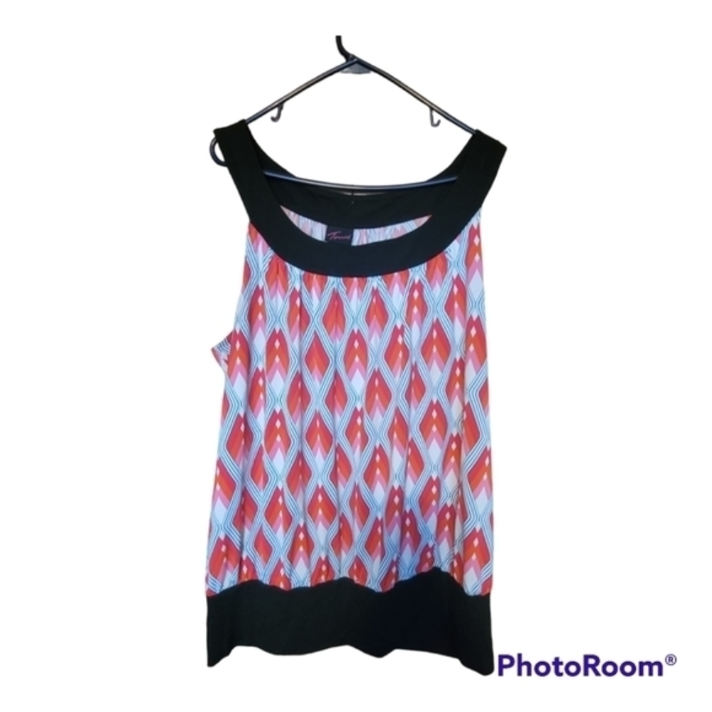 Torrid Sleeveless Blouse Tunic Abstract‎  size  3 3x